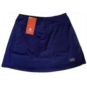 Women’s Athletic Golf Tennis Skort Skirt Navy Blue Camel Crown